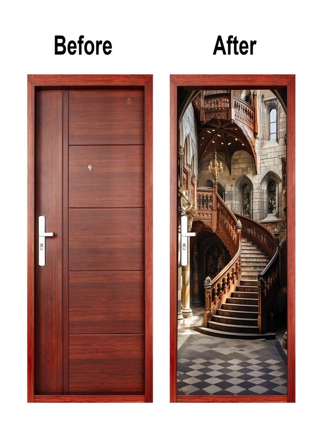 Wallpaper Mart Sticker Wallpaper for Door, Almirah, Table, Ac, Fridge (Size 30x78 Inches) Design99 - Image 3